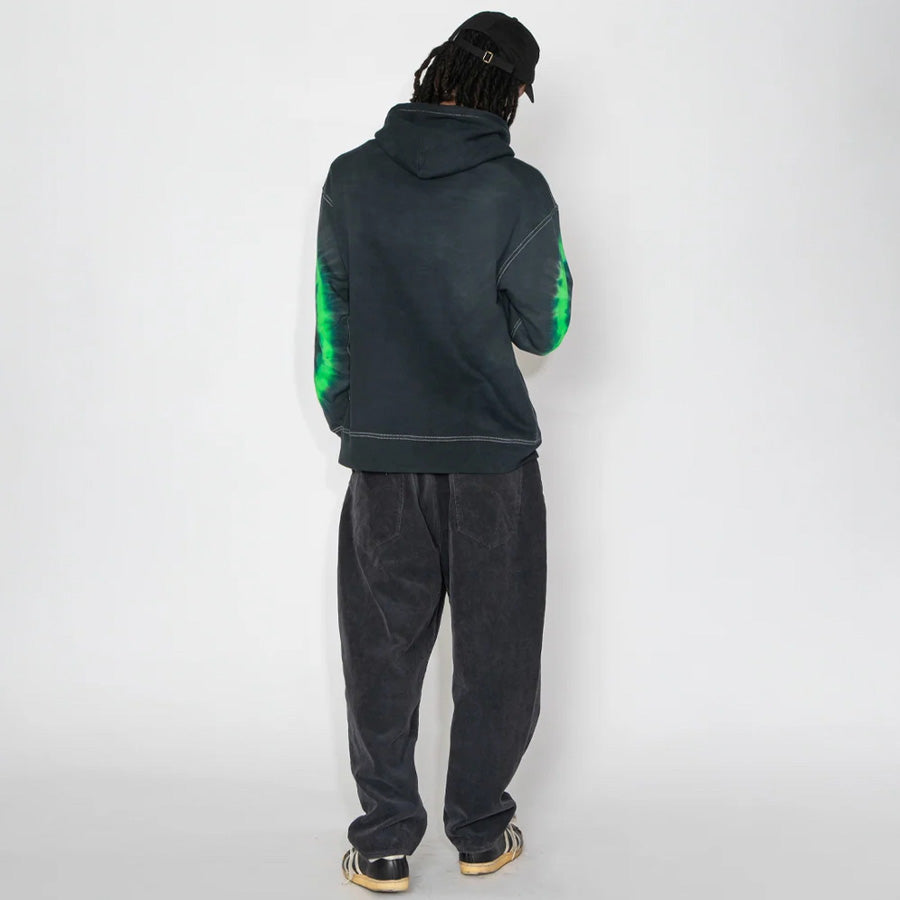 APPLEBUM TIEDYE HOODIE パーカー ネイビー モデル着用 背面 全身 2620412