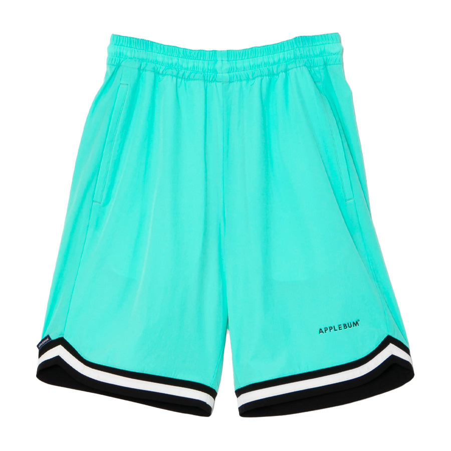 APPLEBUM Authentic Hoopers Shorts ティファニーブルー 正面デザイン