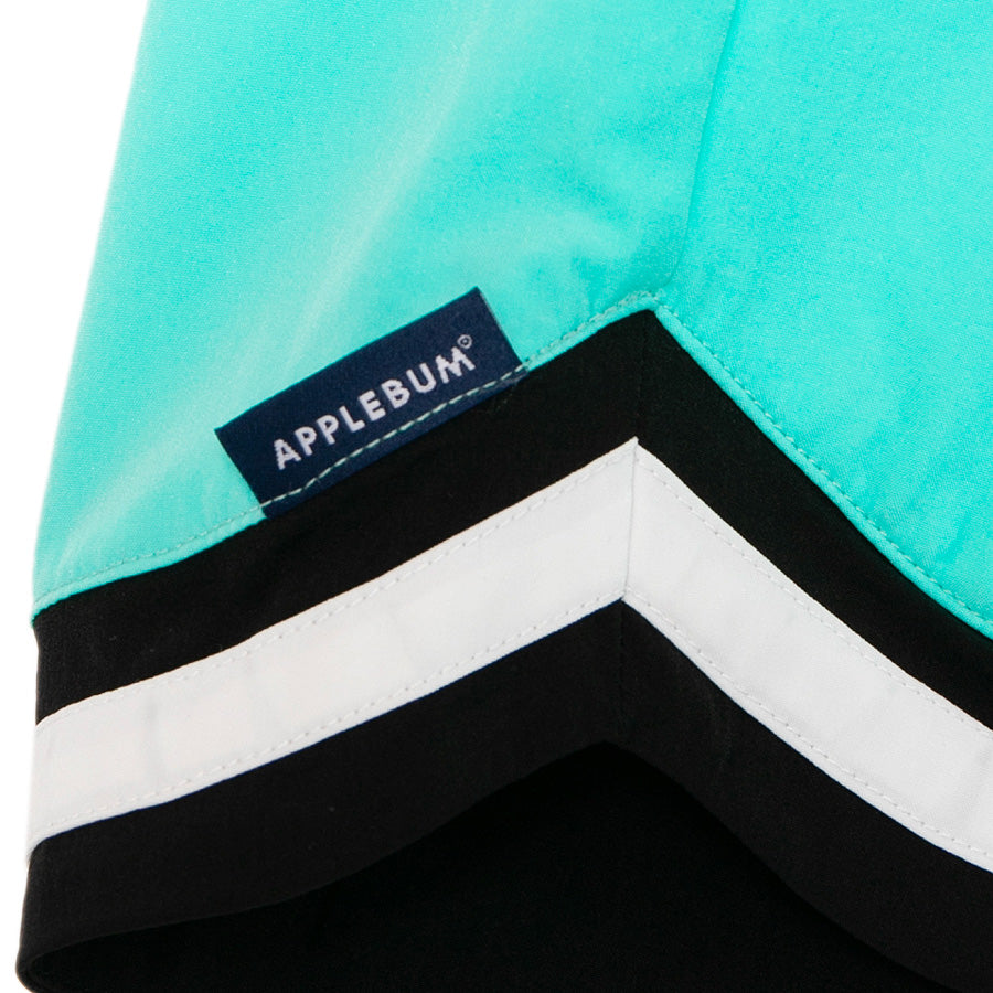 APPLEBUM Authentic Hoopers Shorts ティファニーブルー ピスネームディテール