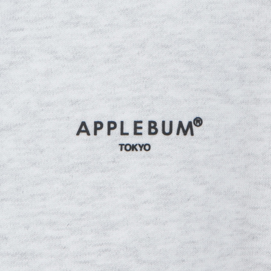 APPLEBUM TOKYO HOODIE プルオーバーパーカー アッシュ 左胸ワンポイントロゴプリント 2620408