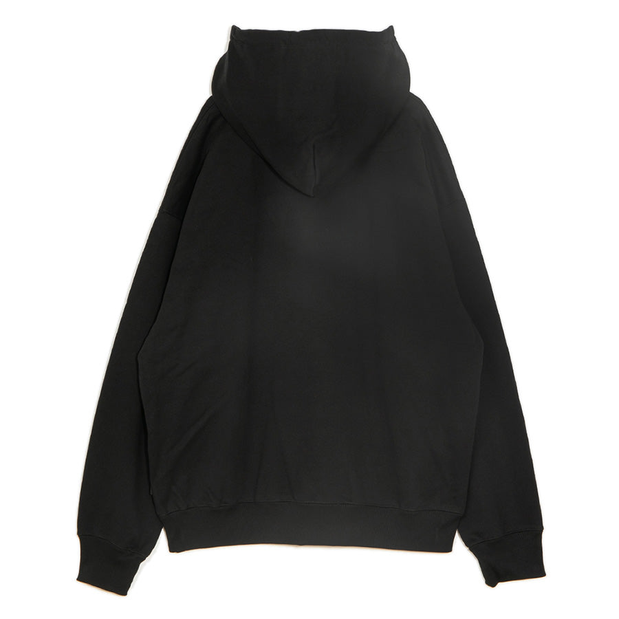 APPLEBUM TOKYO HOODIE プルオーバーパーカー ブラック 背面 平置き 2620408