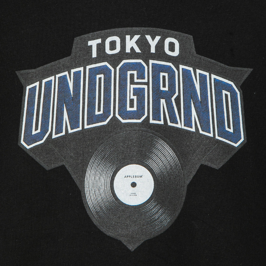 APPLEBUM（アップルバム）TOKYO UNDGRND T-shirt ブラック フロントプリント詳細 HS2611103