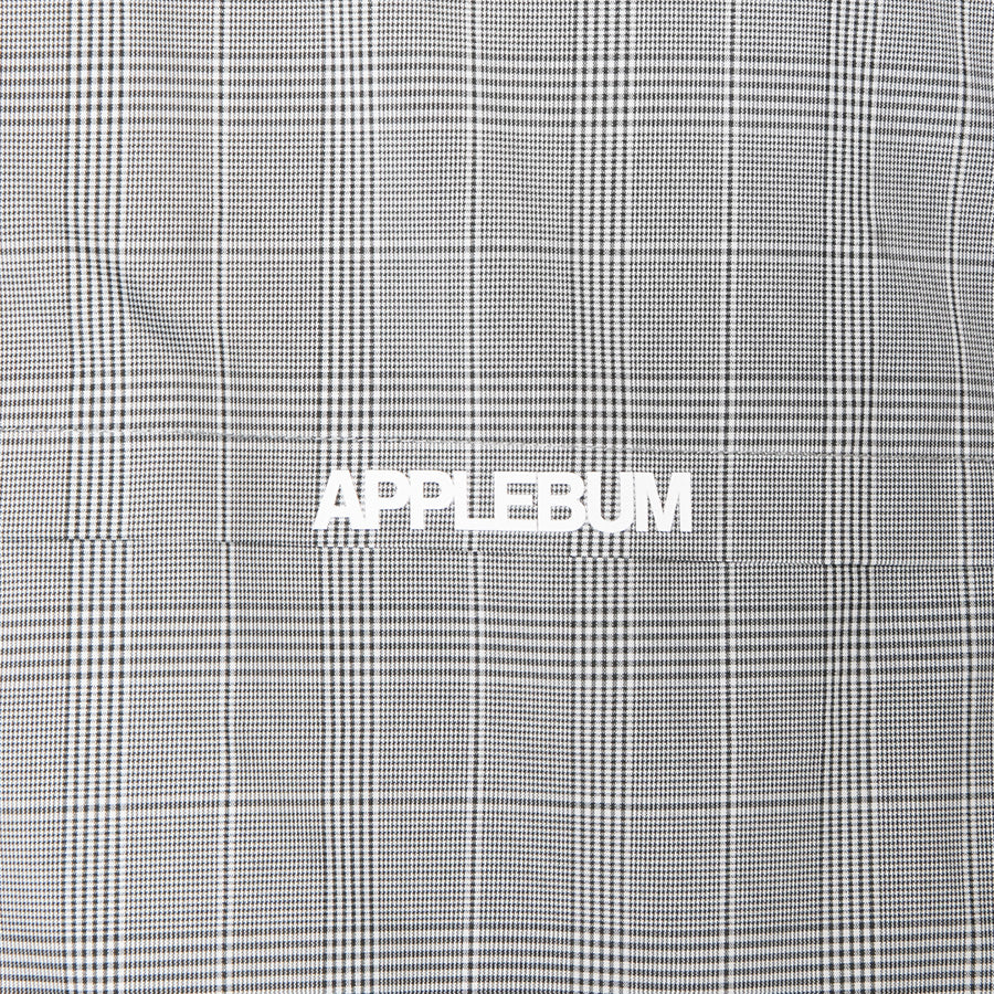 APPLEBUM グレンチェック ロゴプリントディテール