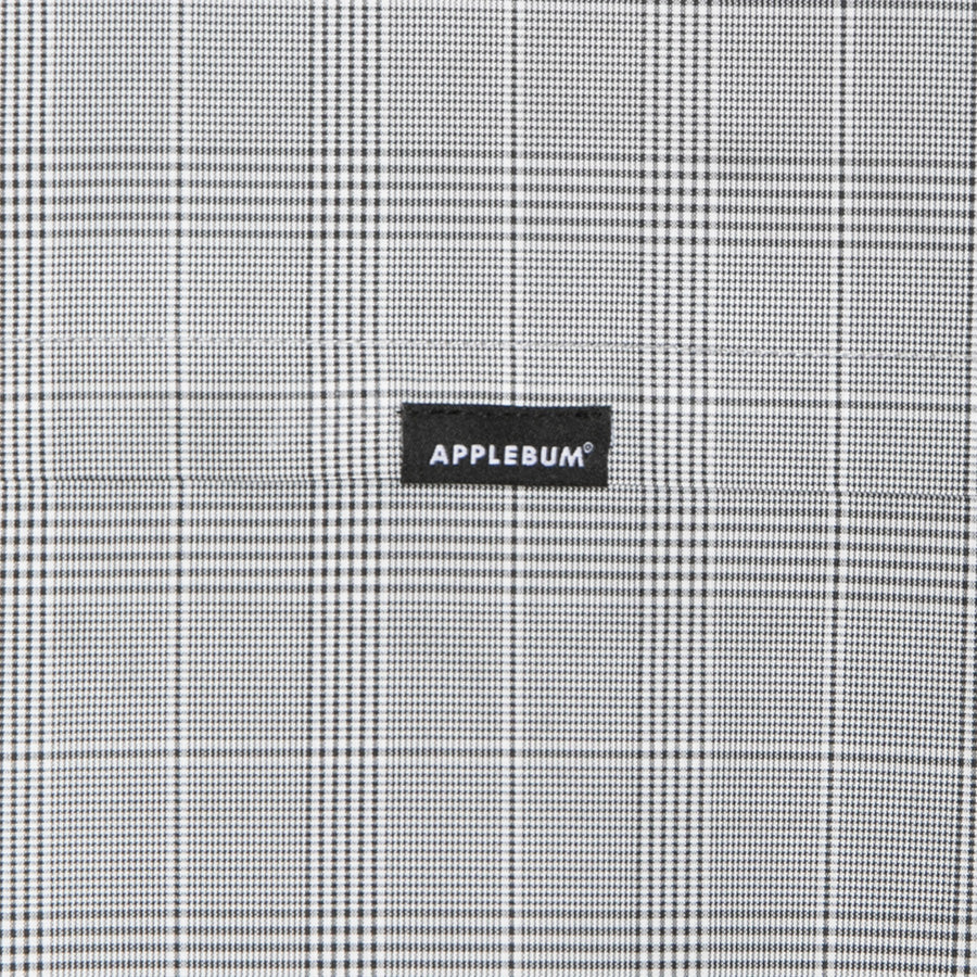 APPLEBUM グレンチェック ピスネーム ディテール