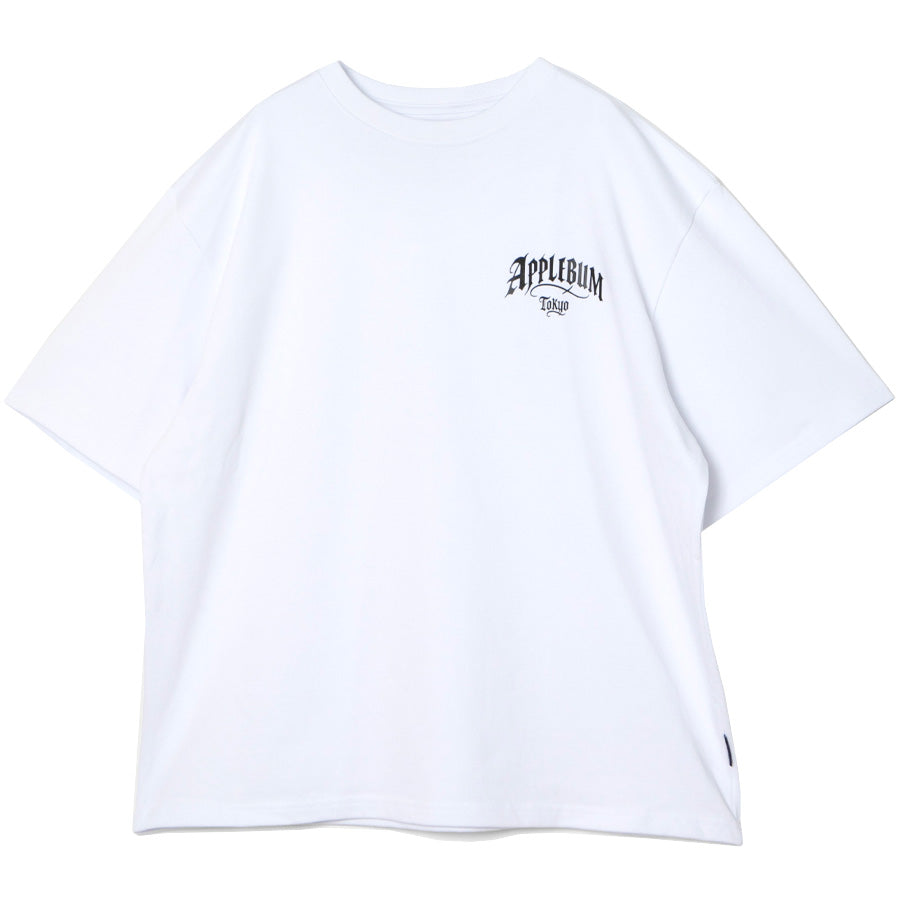 APPLEBUM TOKYO Tシャツ ホワイト 正面平置き