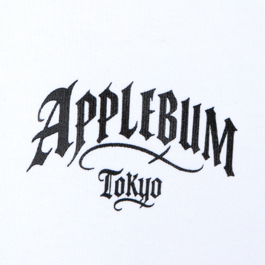 APPLEBUM ホワイト ロゴプリント ディテール