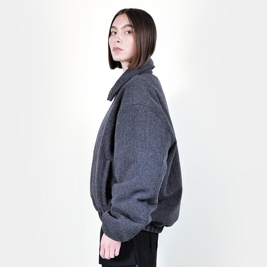 ジャケット・アウター APPLEBUM Easy Tailored Jacket APPLEBUM | アップルバム Tweed Short Jacket 中綿キルティング