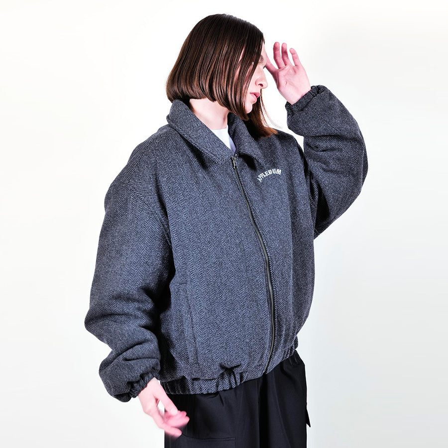 APPLEBUM Tweed Short Jacket 着用 右斜め
