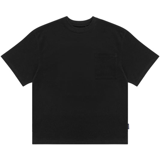 APPLEBUM Ultra Heavyweight Pocket T-shirt 12oz ブラック 正面
