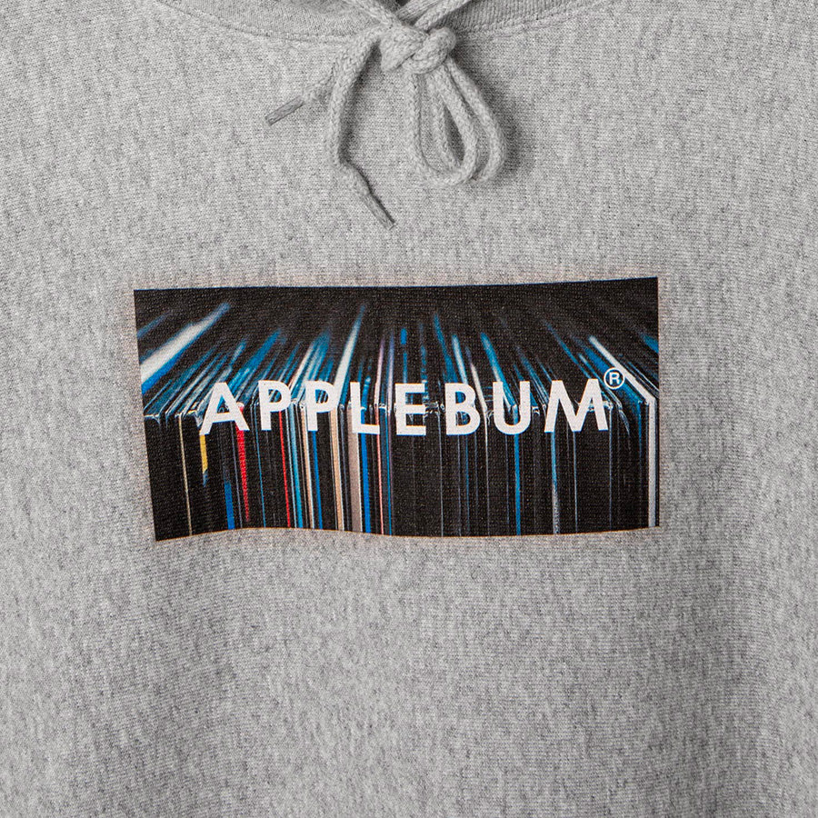 APPLEBUM レコード背表紙 グラフィック 刺繍ロゴ ディテール グレー