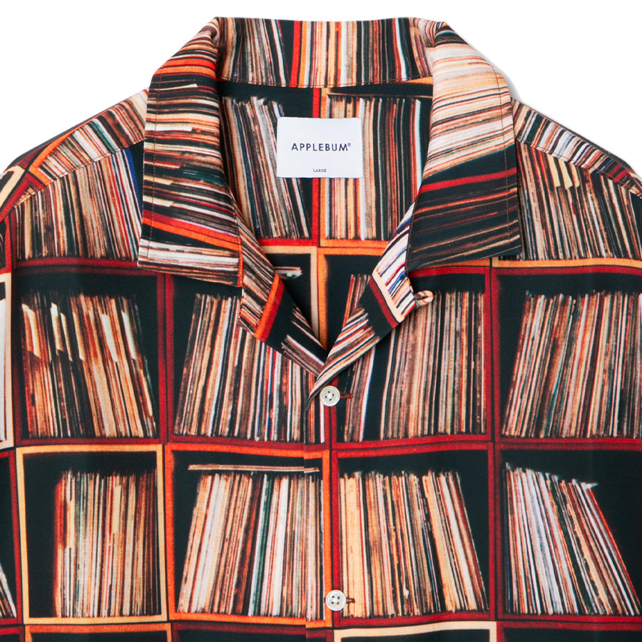 APPLEBUM Vinyl Shelf Aloha Shirt オープンカラー 襟元ディテール