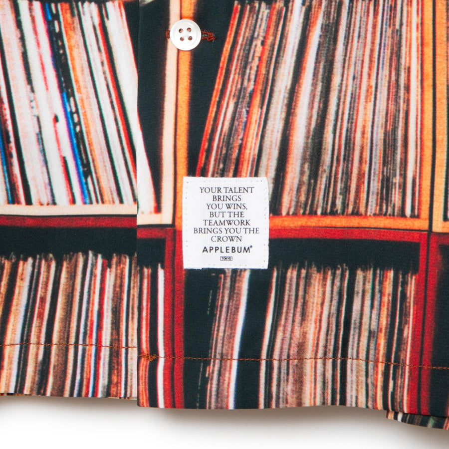 APPLEBUM Vinyl Shelf Aloha Shirt ブランドタグ ディテール