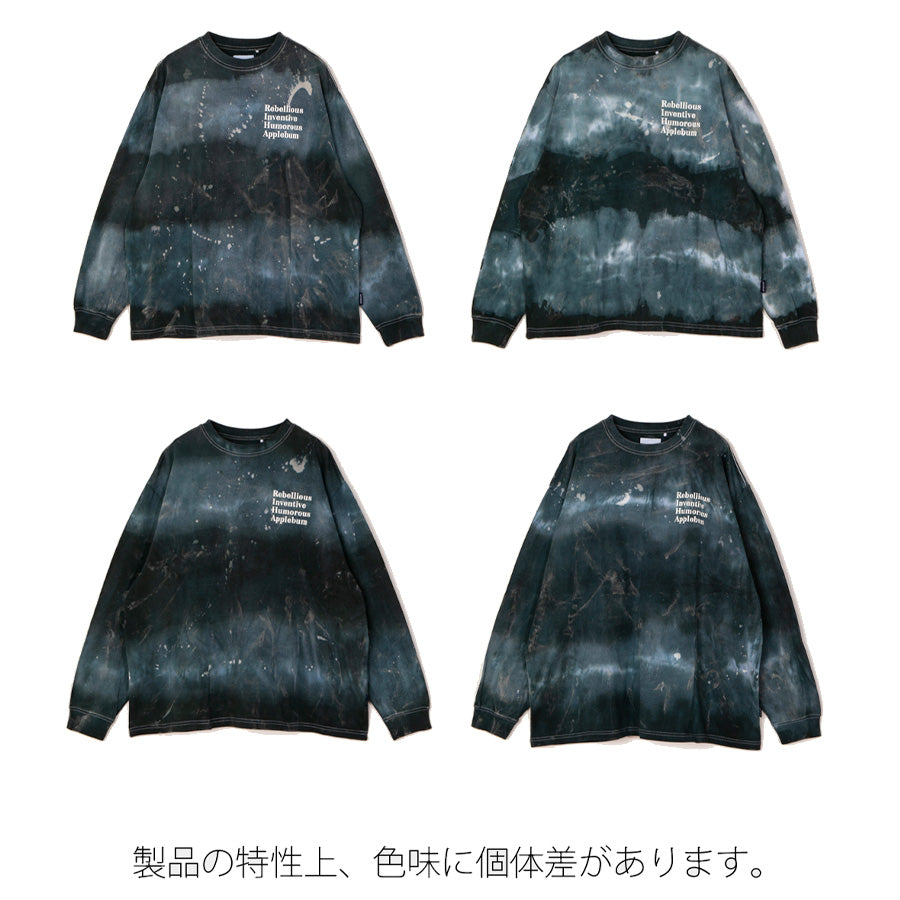 APPLEBUM ウエス L/S T-SHIRT ロングスリーブTシャツ タイダイ 色味 個体差 2621106