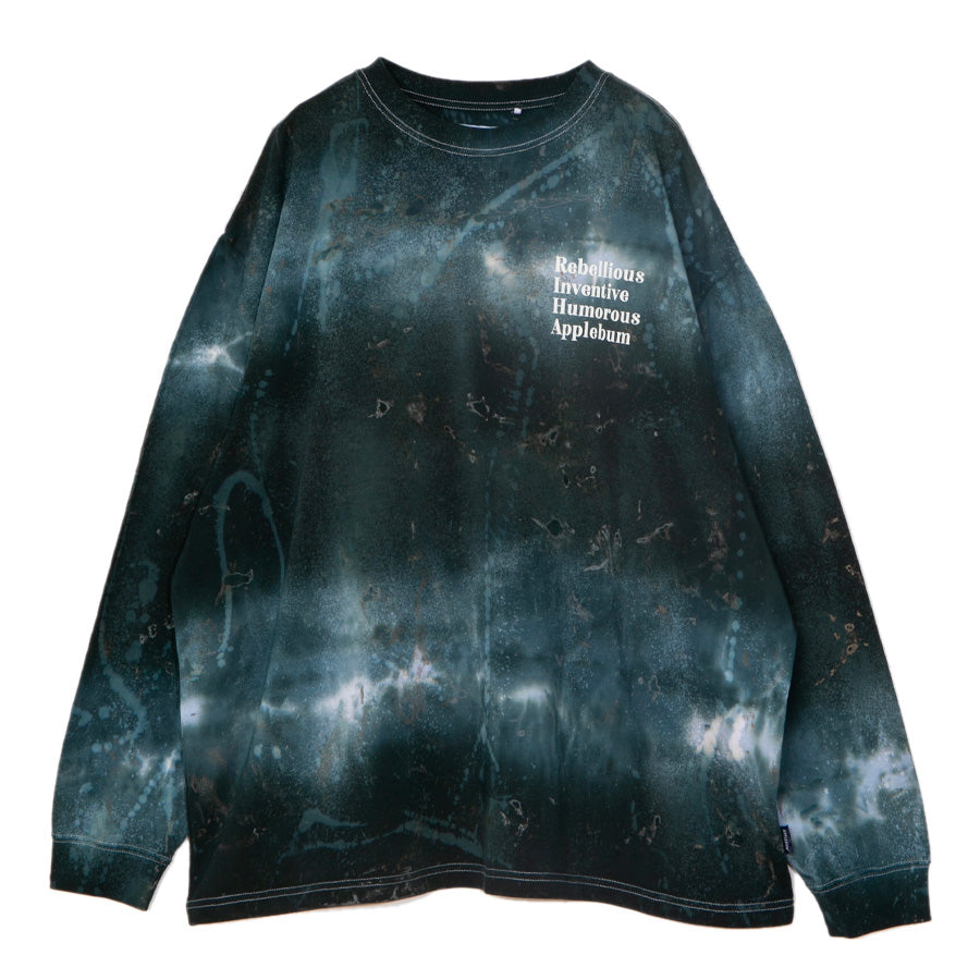 APPLEBUM ウエス L/S T-SHIRT ロングスリーブTシャツ タイダイ 正面 平置き 2621106