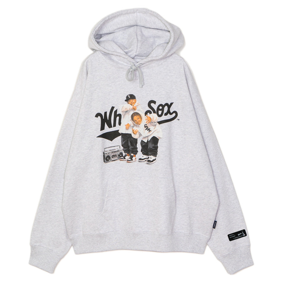 APPLEBUM WHITE SOX BOYZ HOODIE アッシュ 正面平置き ML2620404W