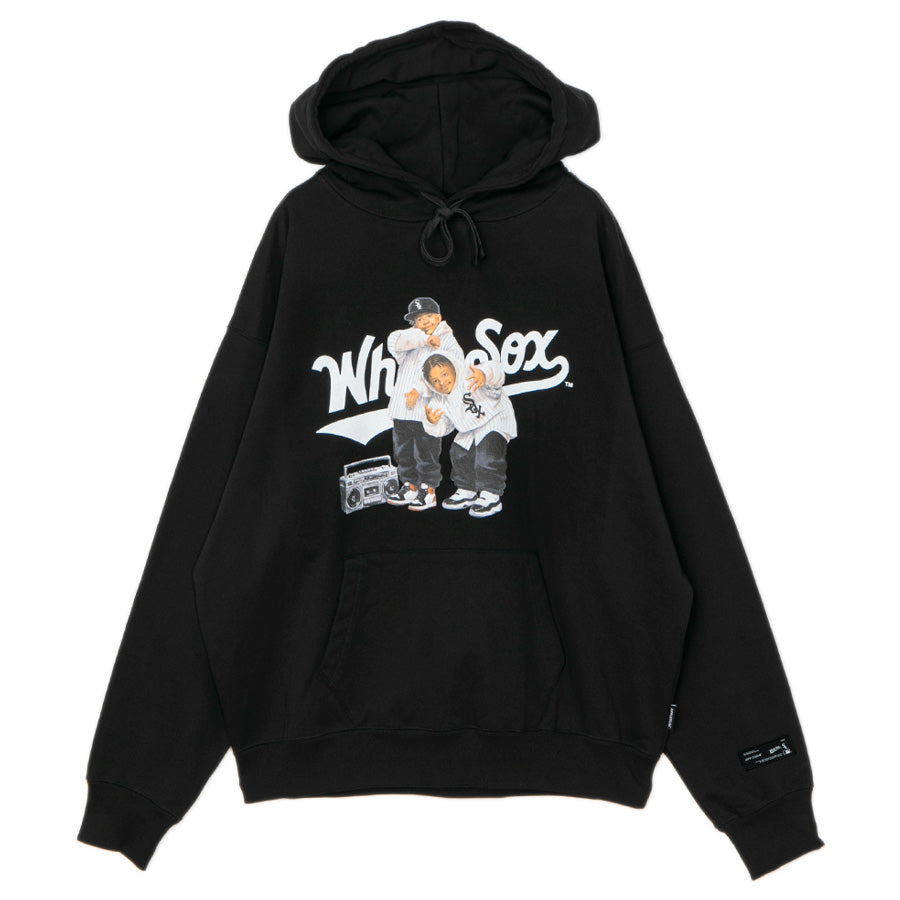 APPLEBUM WHITE SOX BOYZ HOODIE ブラック 正面平置き ML2620404W