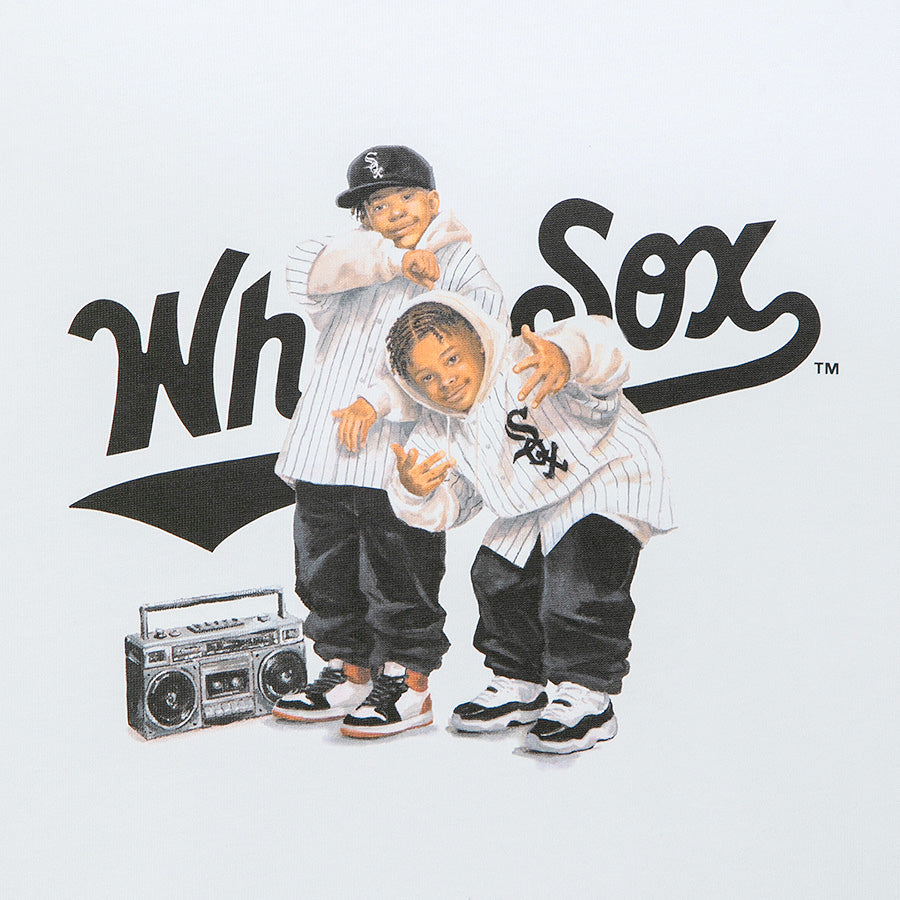 APPLEBUM（アップルバム）WHITE SOX BOYZ T-SHIRT ホワイト フロントプリント詳細 ML2621108W
