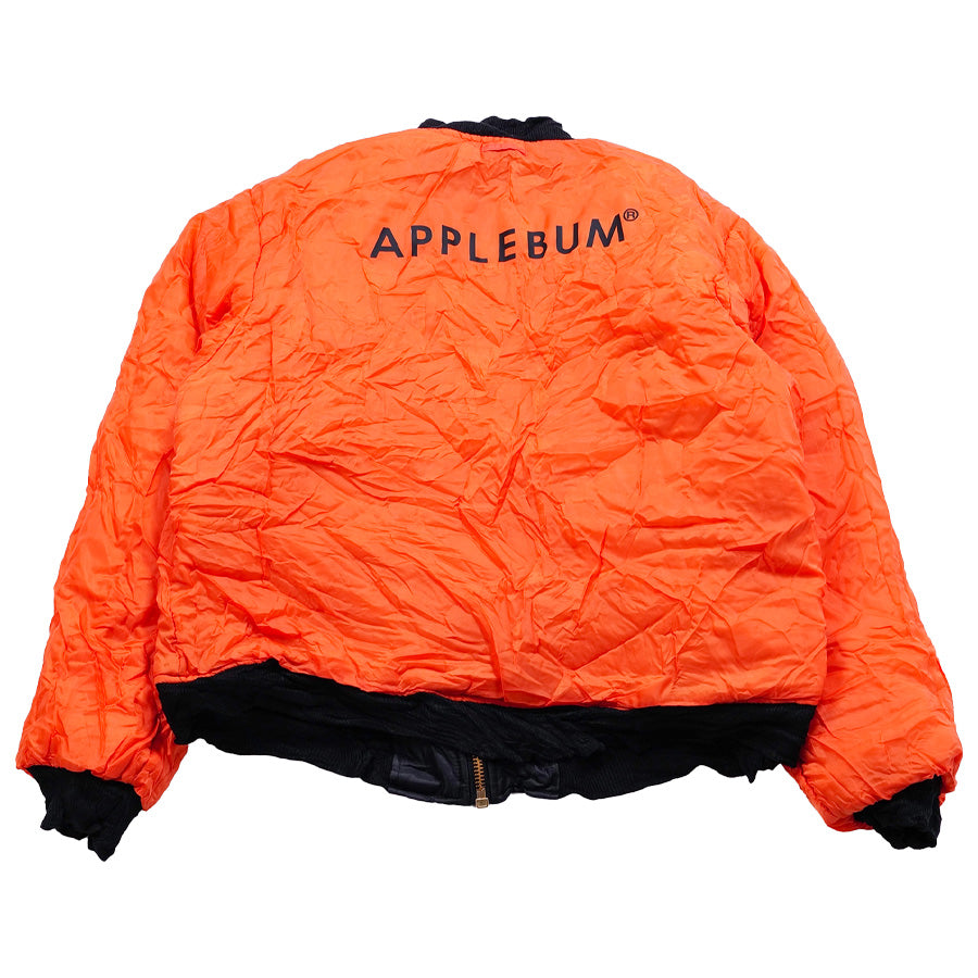 APPLEBUM リバーシブル MA-1 オレンジ 背面