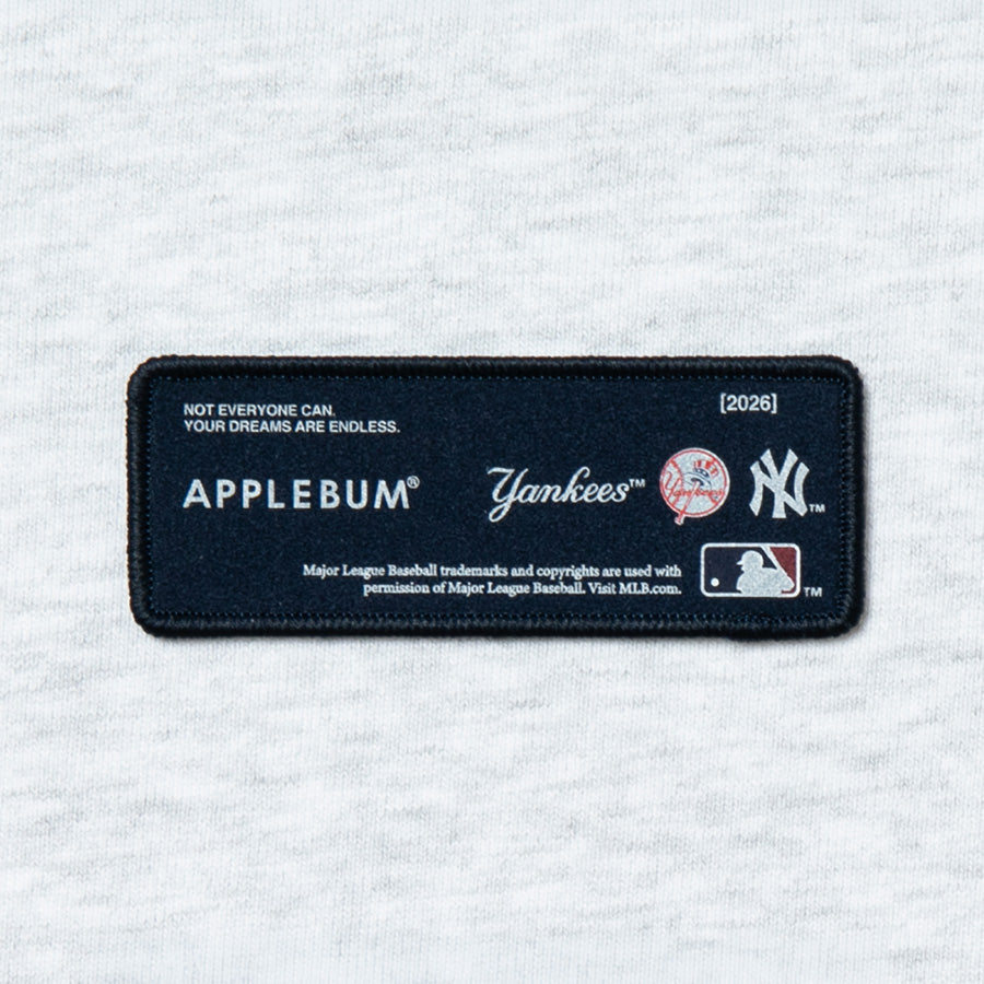 APPLEBUM YANKEES BOYZ HOODIE アッシュ 袖口ワッペン詳細 ML2620404Y