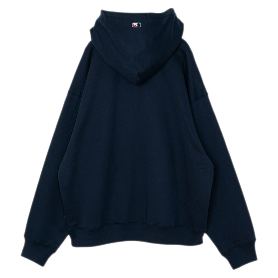 APPLEBUM YANKEES BOYZ HOODIE ネイビー 背面平置き MLB パーカー ML2620404Y