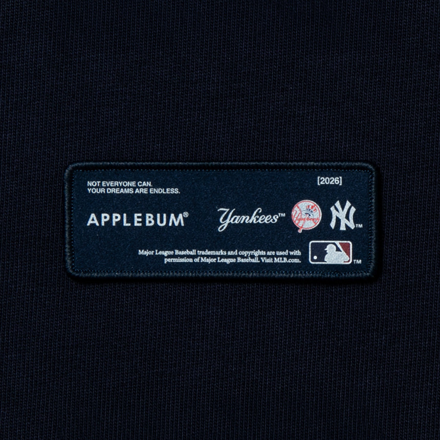 APPLEBUM YANKEES BOYZ HOODIE ネイビー 袖口ワッペン詳細 ML2620404Y