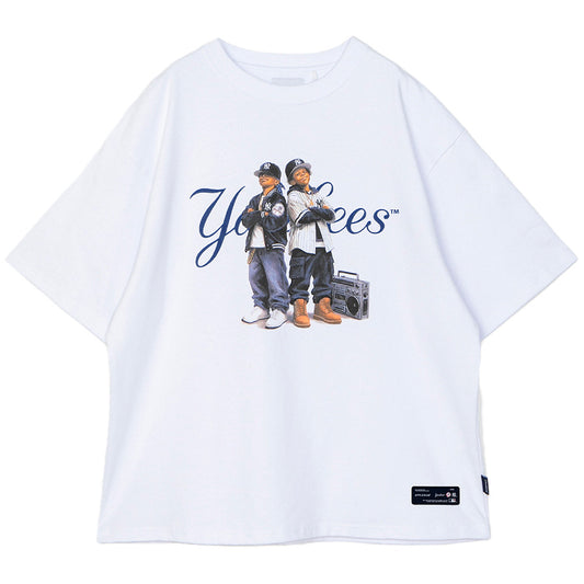 APPLEBUM（アップルバム）YANKEES BOYZ T-SHIRT ホワイト 正面 平置き ML2621108Y