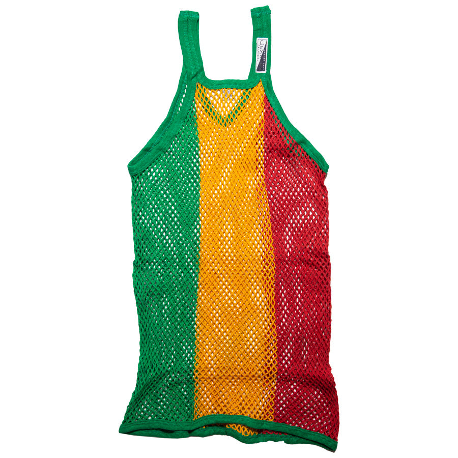 CRYSTAL クリスタル アミシャツ 網シャツ タンクトップ メッシュベスト