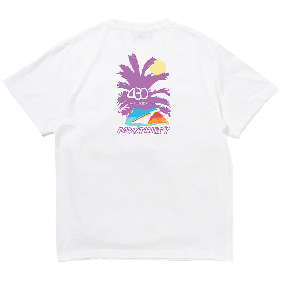 430 sf paraiso Tシャツ ホワイト 背面