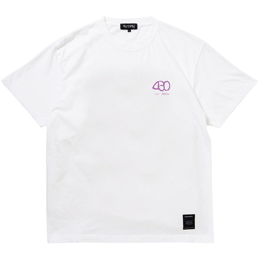 430 sf paraiso 半袖Tシャツ ホワイト 正面