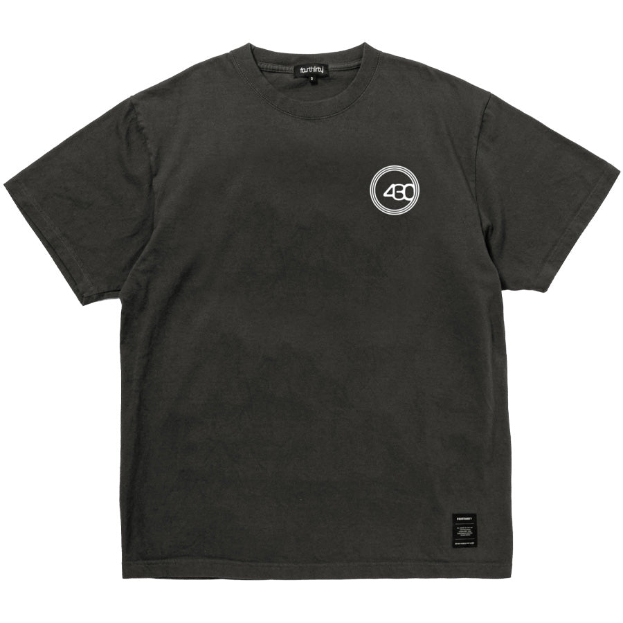 430（フォーサーティ）TRI CIRCLE S/S TEE Tシャツ FTY-26-070 – BLACK