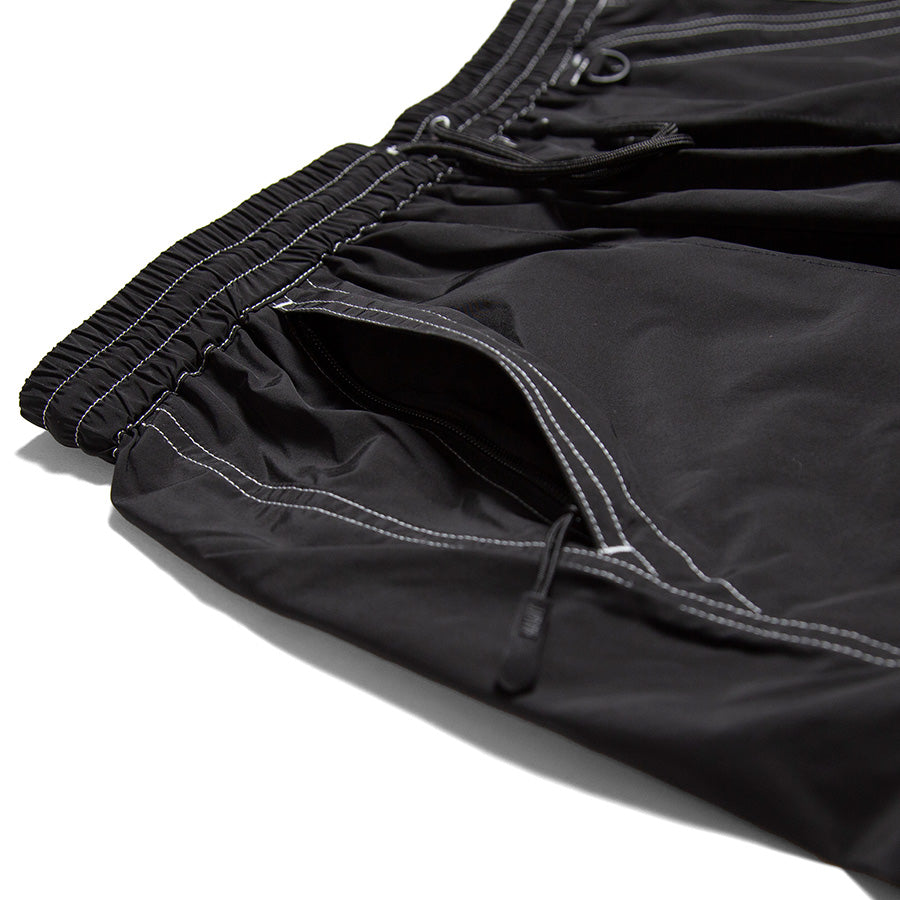 HAIGHT 2WAY SHORTS ブラック 右フロントジッパー付き2重ポケット