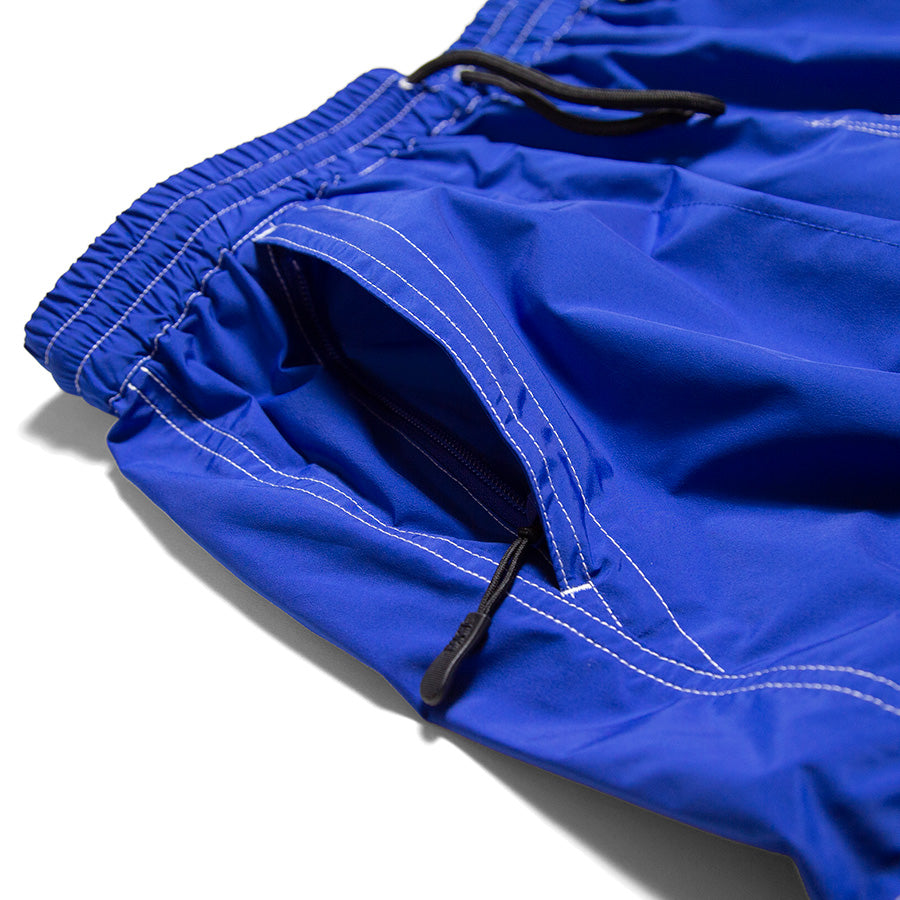 HAIGHT 2WAY SHORTS ブルー 右フロントジッパー付き2重ポケット