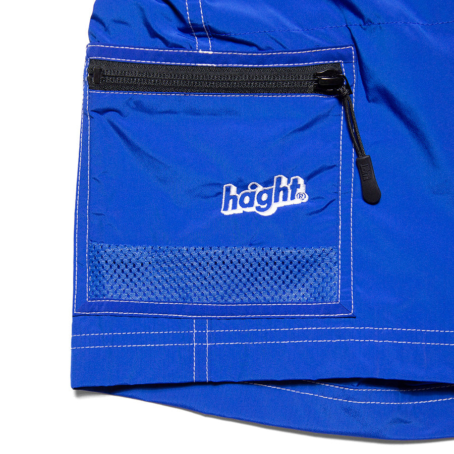 HAIGHT 2WAY SHORTS ブルー 右サイドジッパーポケット