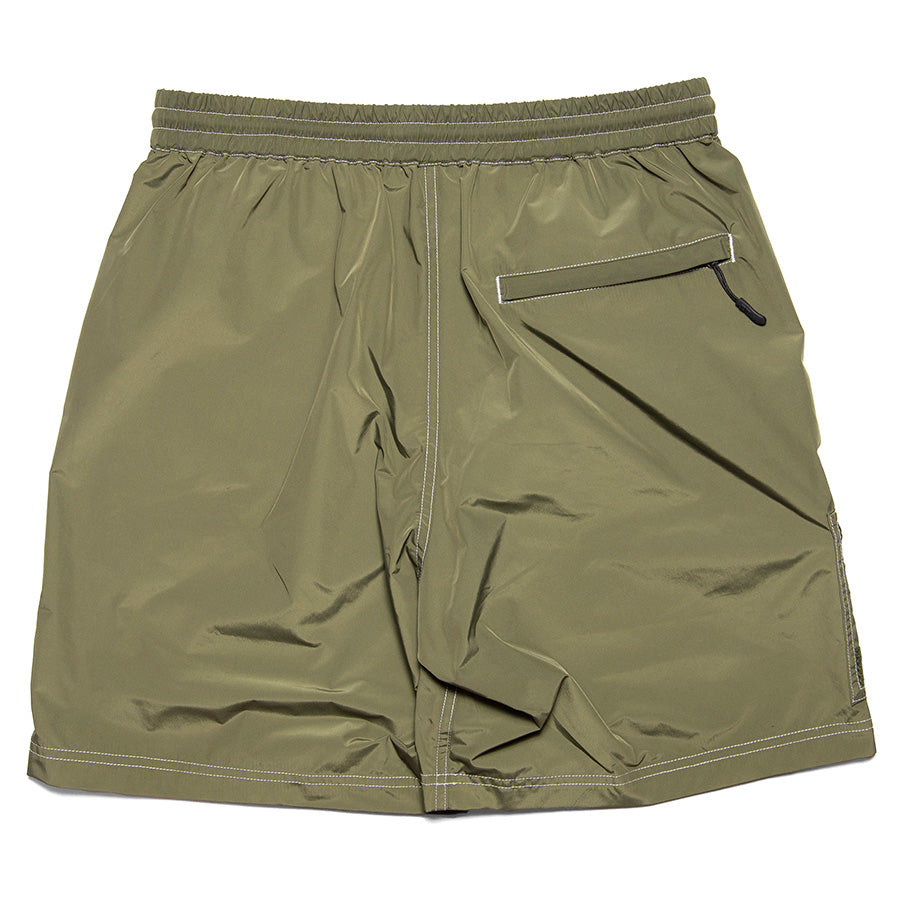 HAIGHT 2WAY SHORTS オリーブ 背面