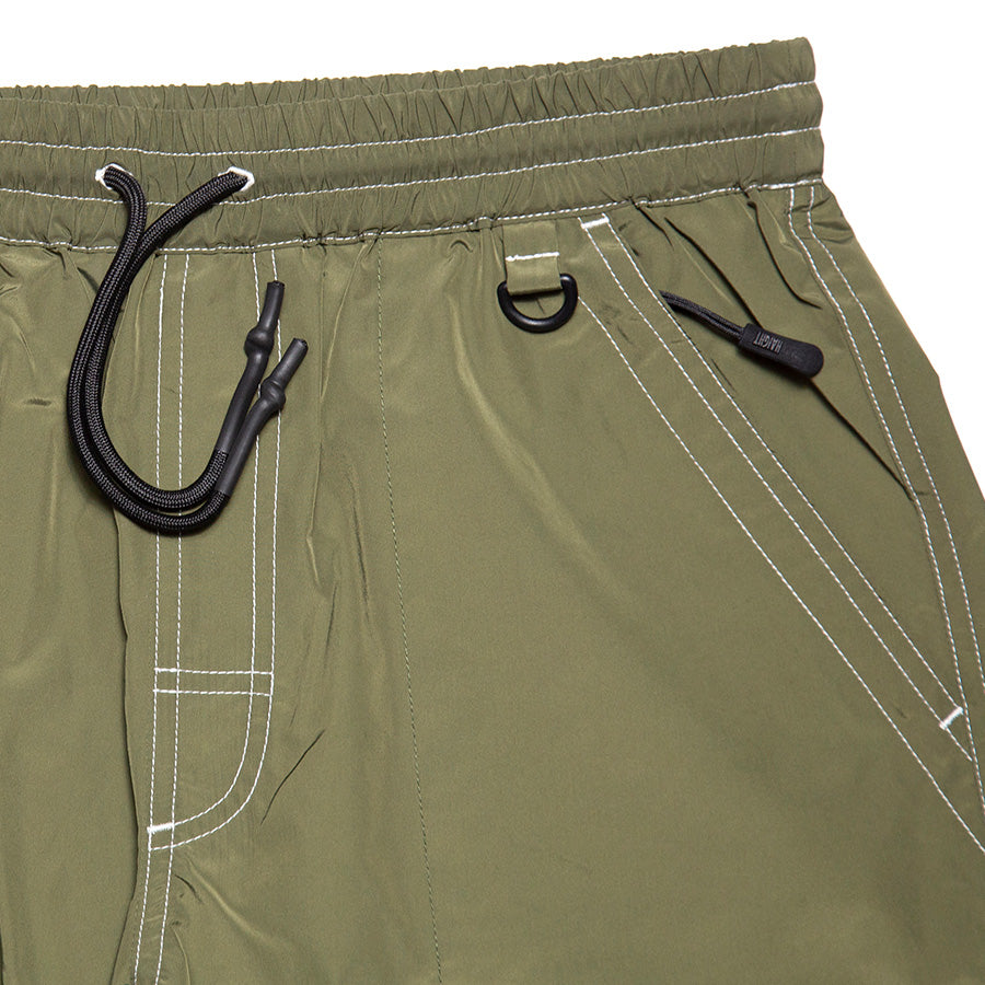 HAIGHT 2WAY SHORTS オリーブ 左ポケット リング ドローコード