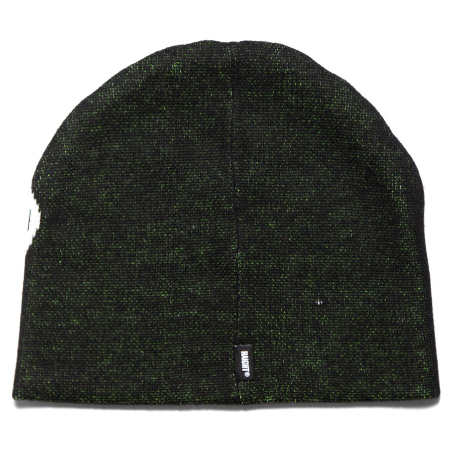 HAIGHT ATHLETIC BEANIE ビーニー ブラック 背面 平置き HTAW-266002