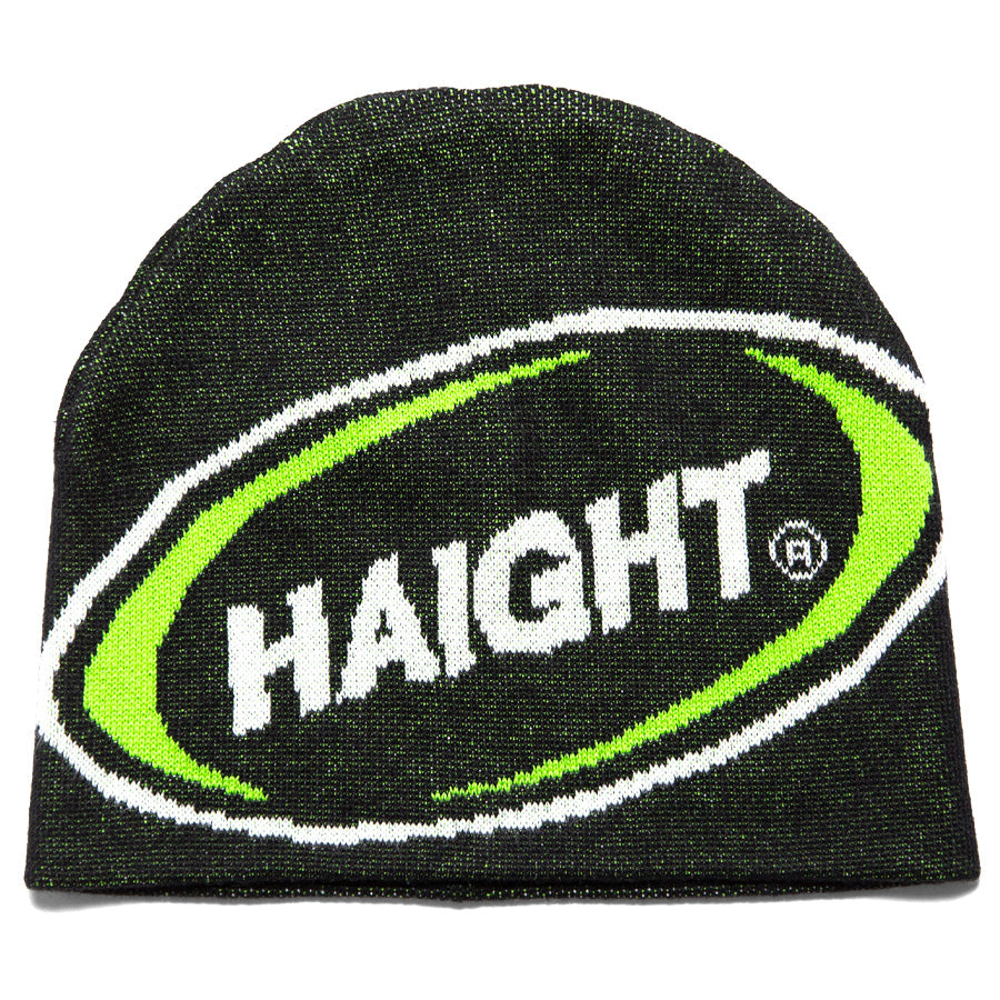HAIGHT ATHLETIC BEANIE ビーニー ブラック 正面 平置き HTAW-266002
