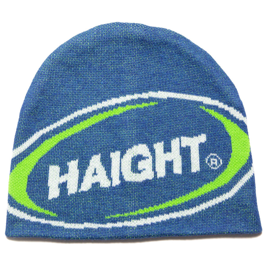 HAIGHT ATHLETIC BEANIE ビーニー ブルー 正面 平置き HTAW-266002