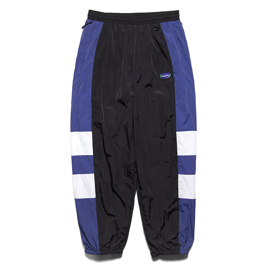 HAIGHT ATHLETIC PANTS トラックパンツ ブラック 正面 平置き HTAW-265001