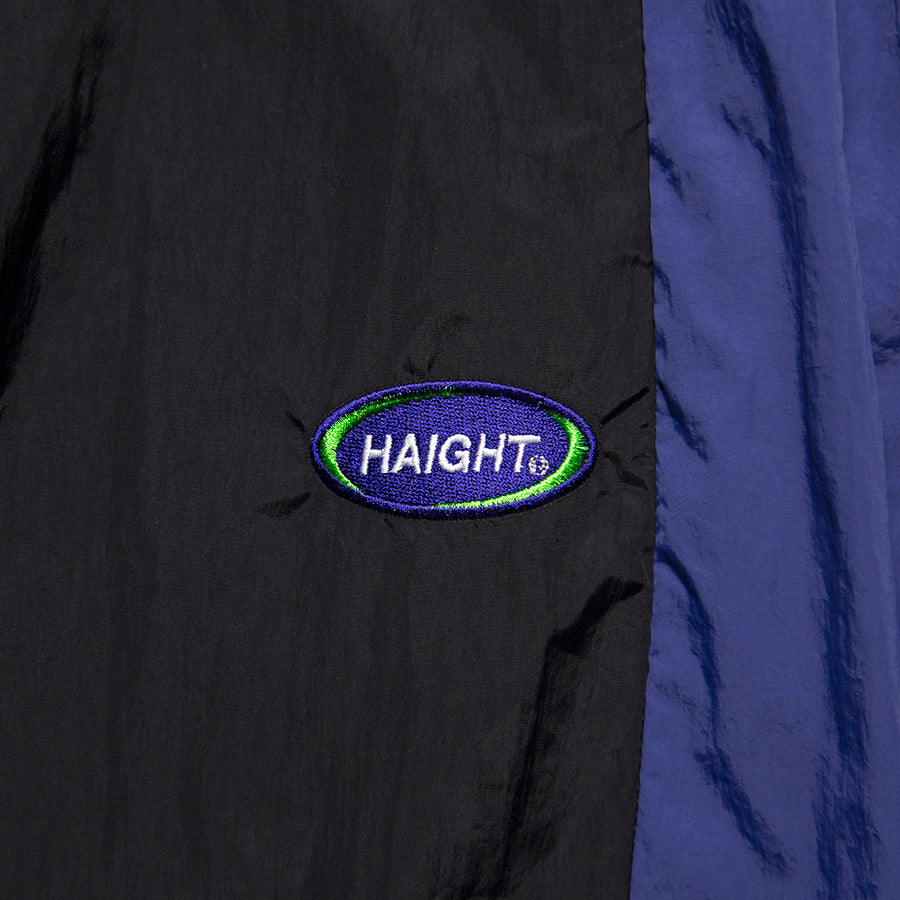 HAIGHT ATHLETIC PANTS トラックパンツ ブラック ロゴワッペン詳細 HTAW-265001