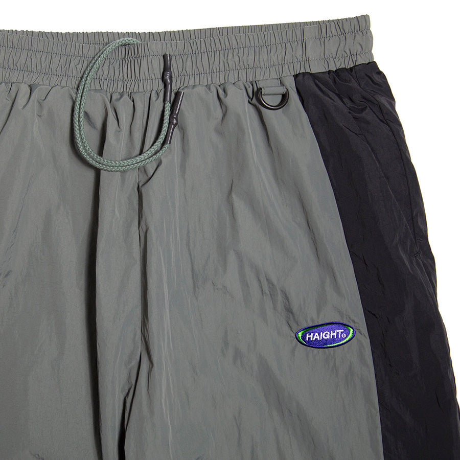 HAIGHT ATHLETIC PANTS トラックパンツ グレー ウエスト調節用紐 リング ロゴワッペン HTAW-265001