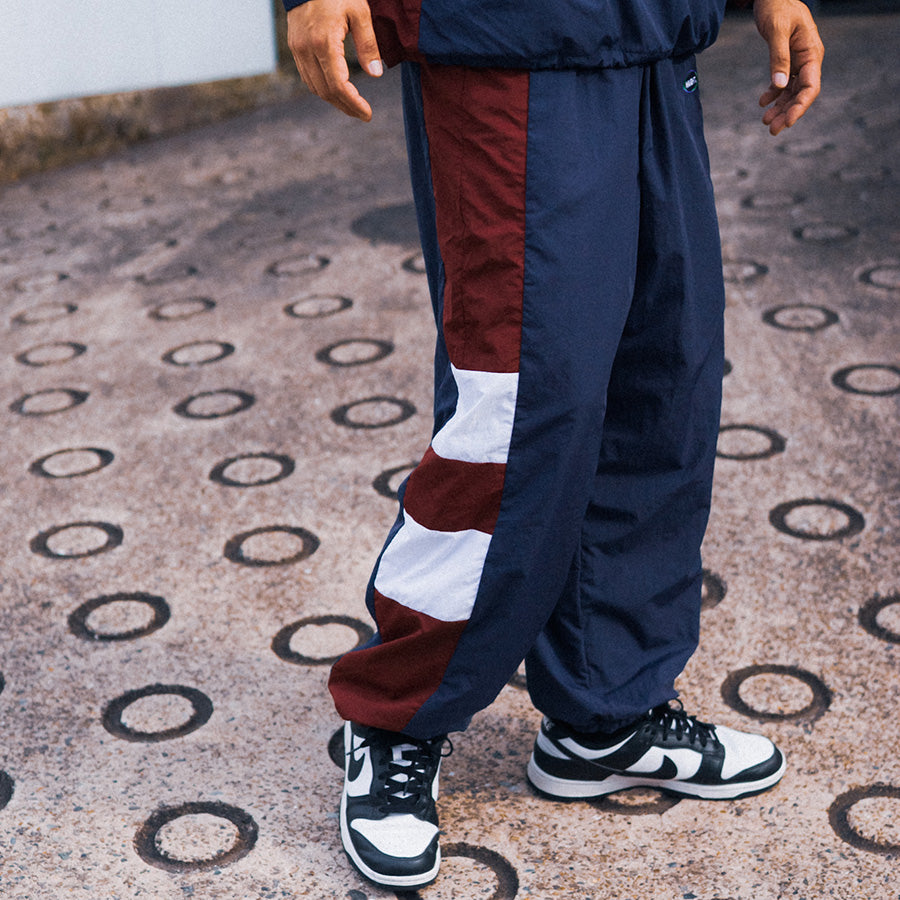 HAIGHT ATHLETIC PANTS トラックパンツ ネイビー モデル着用 横 HTAW-265001