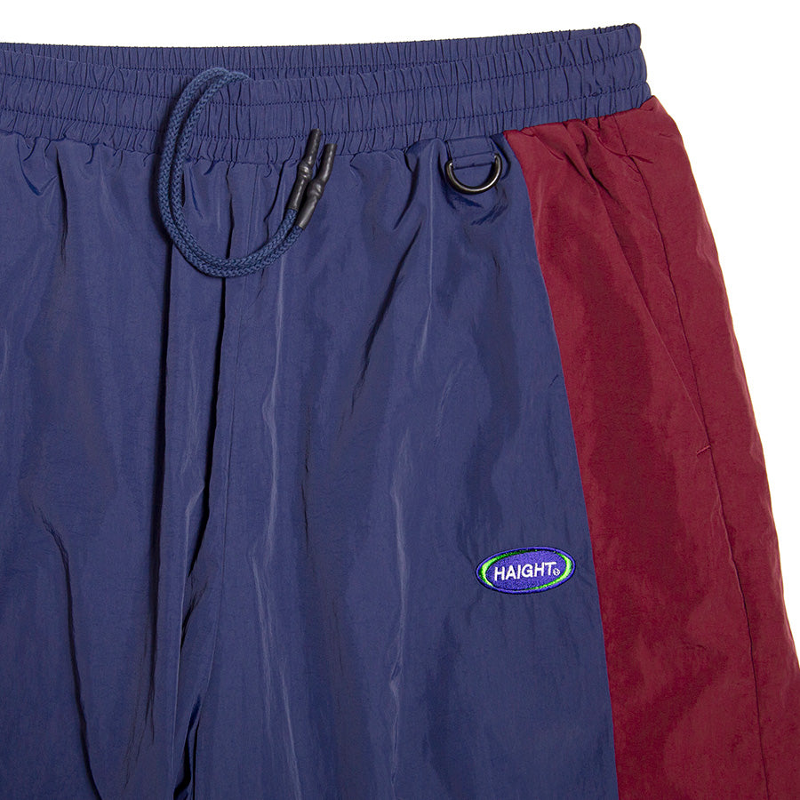 HAIGHT ATHLETIC PANTS トラックパンツ ネイビー ウエスト調節用紐 リング ロゴワッペン HTAW-265001