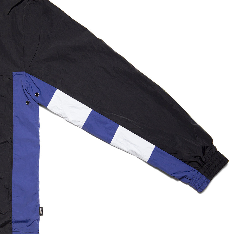 HAIGHT ATHLETIC PULLOVER JACKET トラックジャケット ブラック 袖詳細 HTAW-262003
