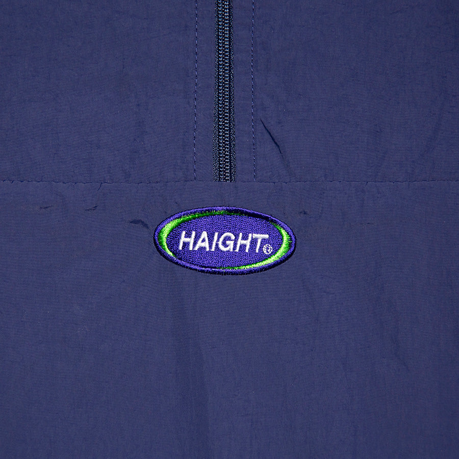 HAIGHT ATHLETIC PULLOVER JACKET トラックジャケット ネイビー ロゴワッペン詳細 HTAW-262003