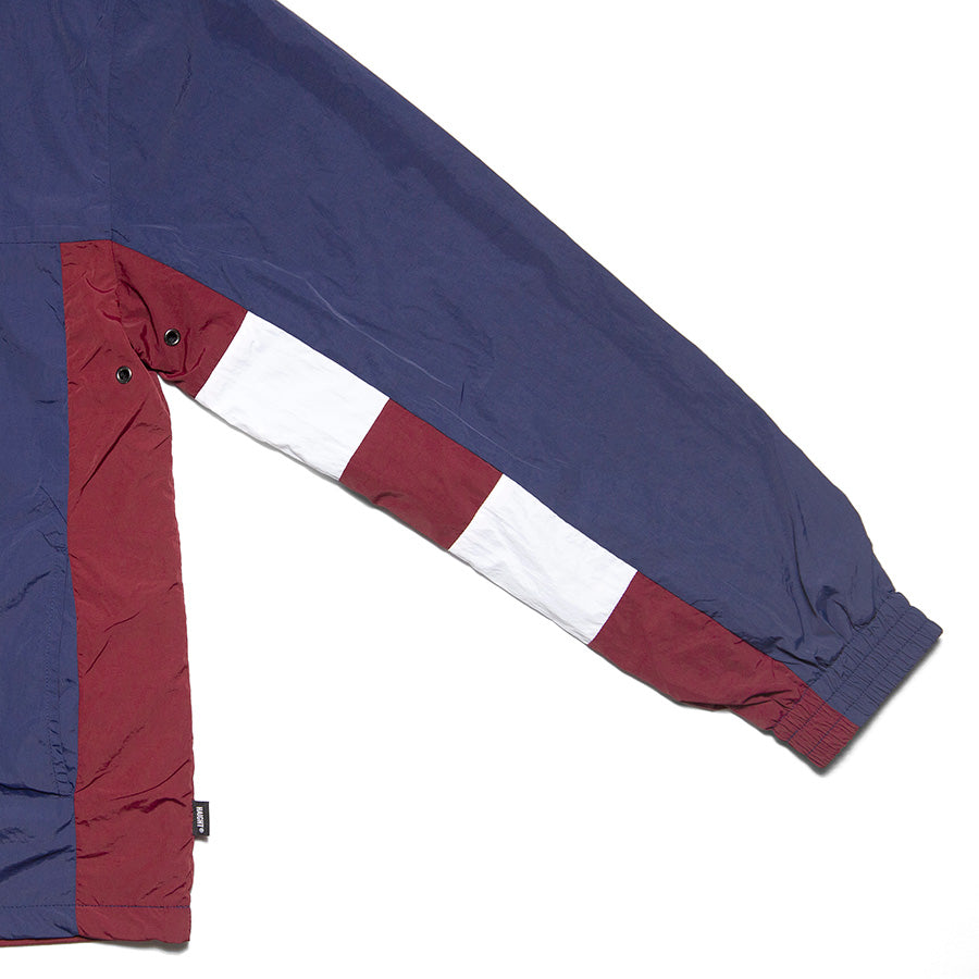 HAIGHT ATHLETIC PULLOVER JACKET トラックジャケット ネイビー 袖詳細 HTAW-262003