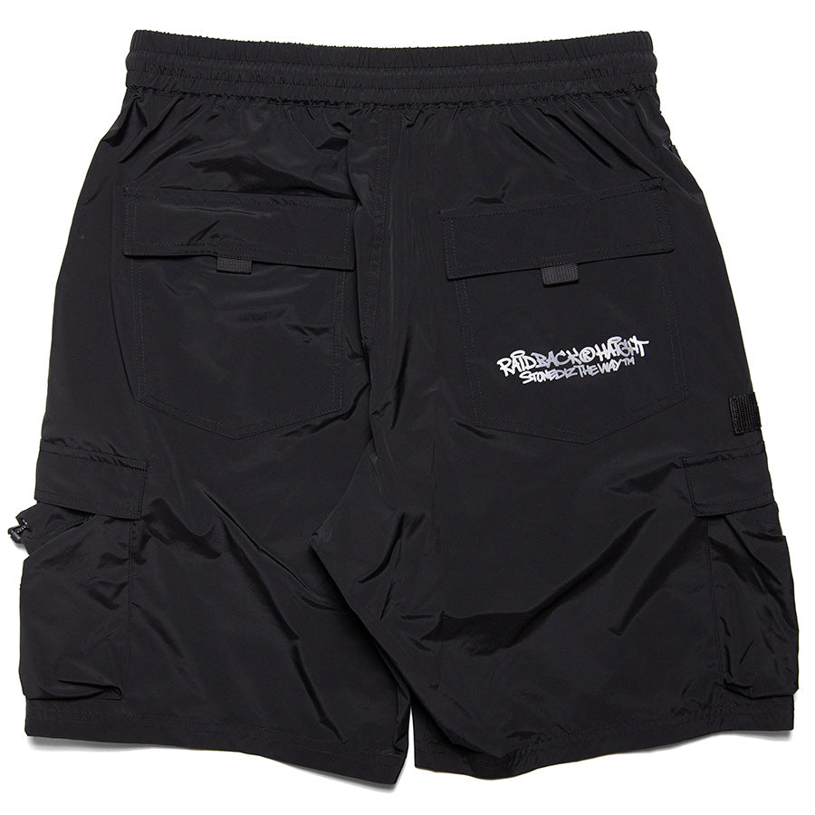 HAIGHT RAIDBACK CARGO SHORTS ブラック 背面デザイン