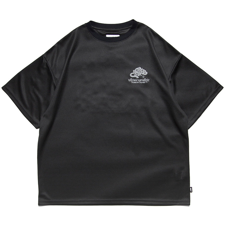 HAIGHT RAIDBACK CRSB DRY Tee ブラック ドライTシャツ 正面デザイン