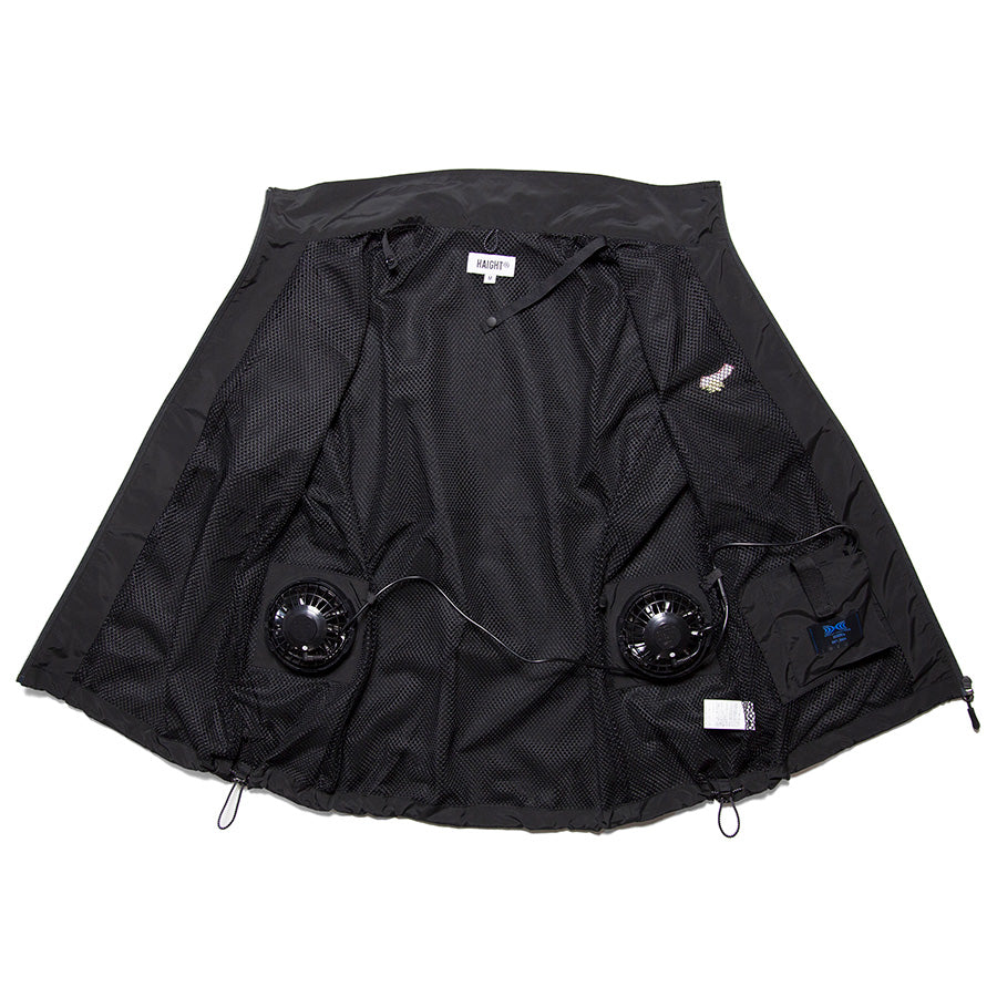 HAIGHT RAIDBACK FAN VEST ブラック 内側ディテール