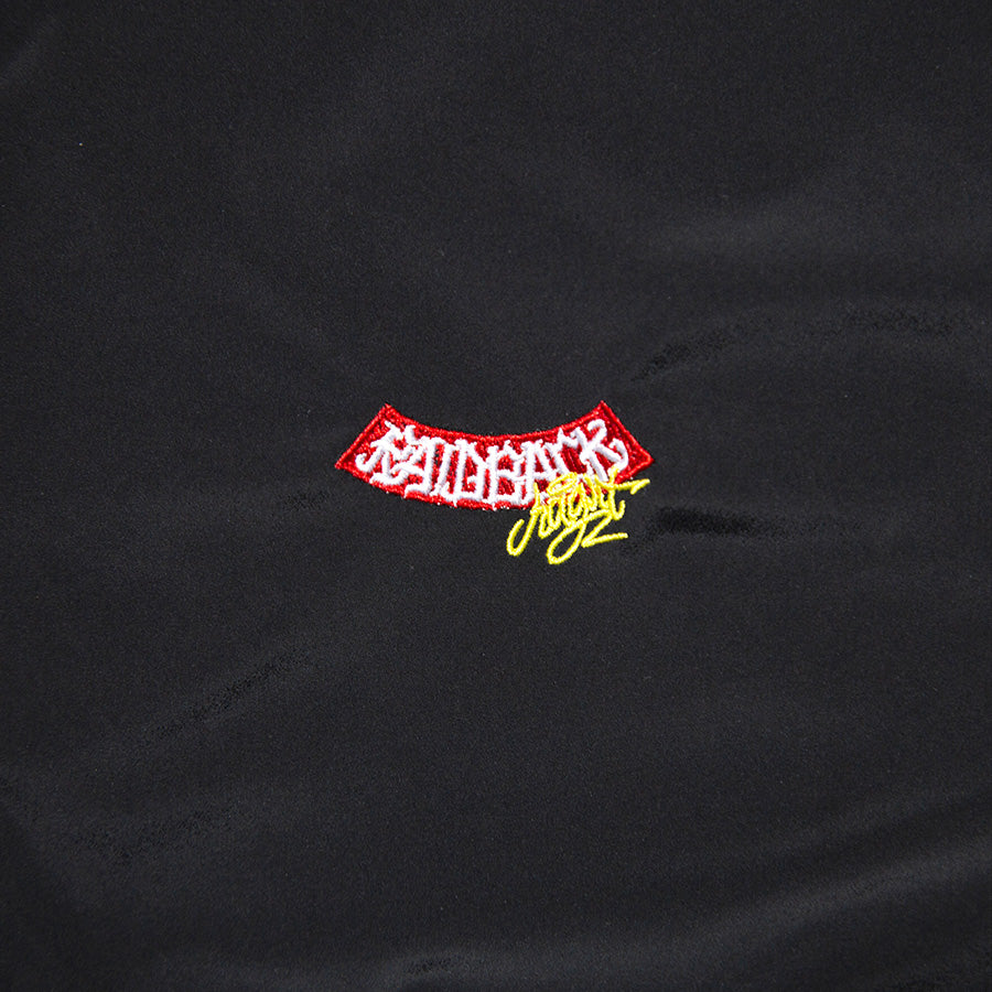 HAIGHT RAIDBACK FAN VEST ブラック ロゴ刺繍ディテール